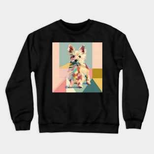 Cairn Terrier in 70's Crewneck Sweatshirt